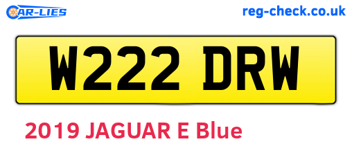 W222DRW are the vehicle registration plates.