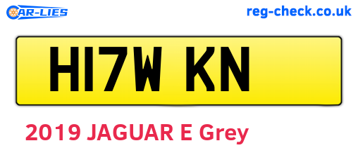 H17WKN are the vehicle registration plates.