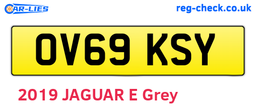 OV69KSY are the vehicle registration plates.