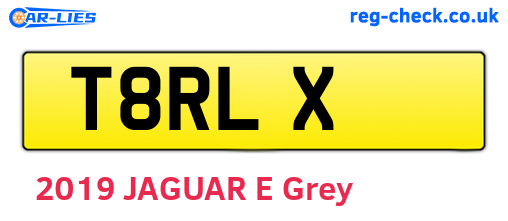 T8RLX are the vehicle registration plates.