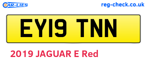 EY19TNN are the vehicle registration plates.
