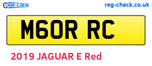 M60RRC are the vehicle registration plates.