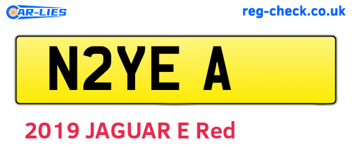 N2YEA are the vehicle registration plates.