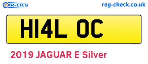 H14LOC are the vehicle registration plates.
