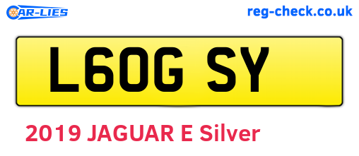 L60GSY are the vehicle registration plates.