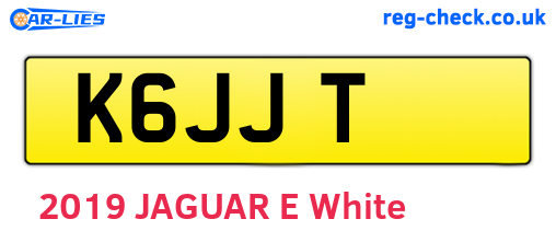 K6JJT are the vehicle registration plates.