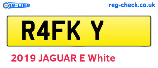 R4FKY are the vehicle registration plates.