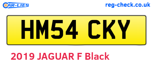 HM54CKY are the vehicle registration plates.
