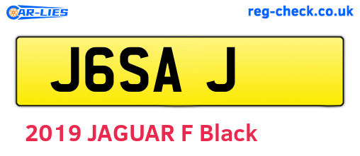 J6SAJ are the vehicle registration plates.