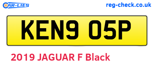 KEN905P are the vehicle registration plates.