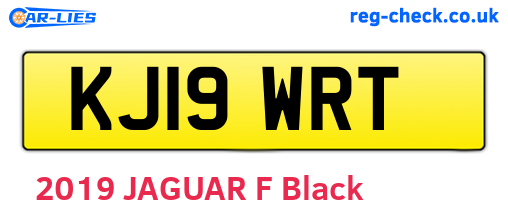 KJ19WRT are the vehicle registration plates.