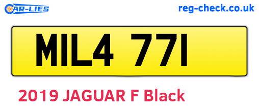 MIL4771 are the vehicle registration plates.