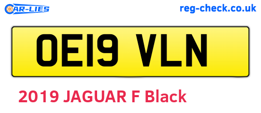 OE19VLN are the vehicle registration plates.