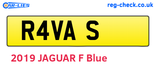 R4VAS are the vehicle registration plates.
