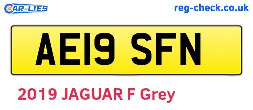 AE19SFN are the vehicle registration plates.