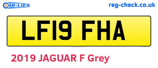 LF19FHA are the vehicle registration plates.