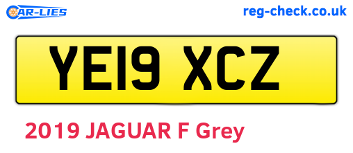 YE19XCZ are the vehicle registration plates.