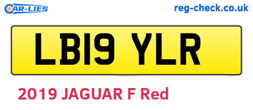 LB19YLR are the vehicle registration plates.