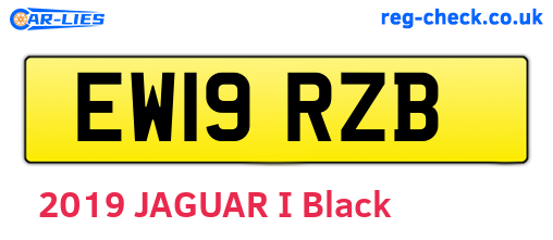 EW19RZB are the vehicle registration plates.