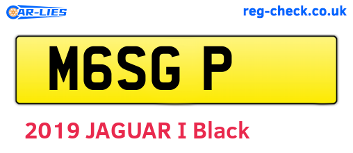 M6SGP are the vehicle registration plates.