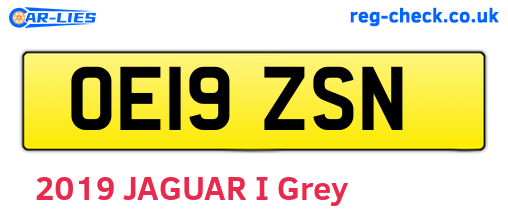 OE19ZSN are the vehicle registration plates.