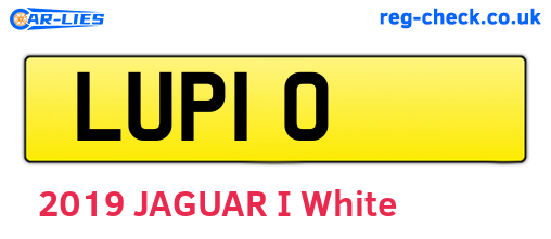 LUP10 are the vehicle registration plates.