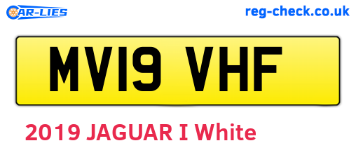 MV19VHF are the vehicle registration plates.