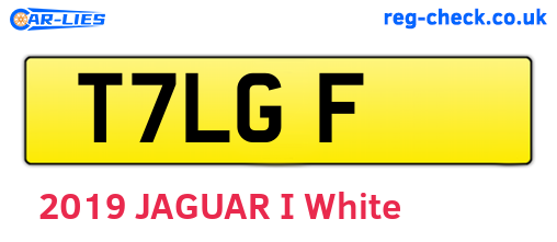 T7LGF are the vehicle registration plates.