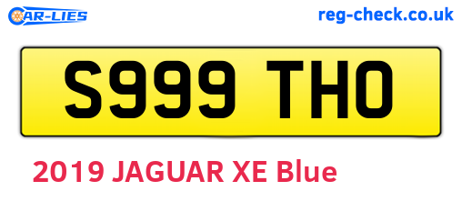 S999THO are the vehicle registration plates.