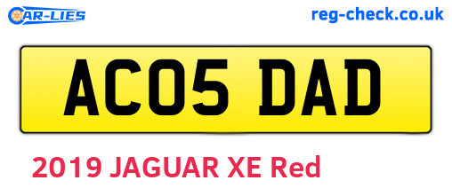 AC05DAD are the vehicle registration plates.