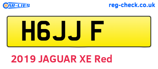 H6JJF are the vehicle registration plates.