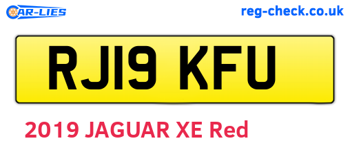 RJ19KFU are the vehicle registration plates.