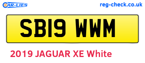 SB19WWM are the vehicle registration plates.