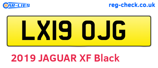 LX19OJG are the vehicle registration plates.