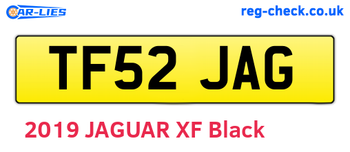 TF52JAG are the vehicle registration plates.