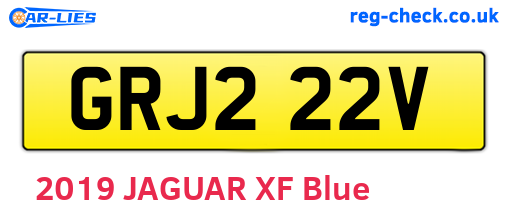 GRJ222V are the vehicle registration plates.
