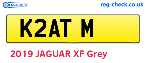 K2ATM are the vehicle registration plates.
