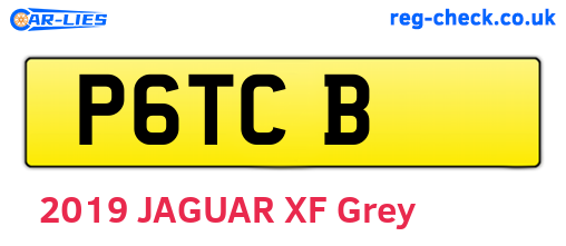 P6TCB are the vehicle registration plates.