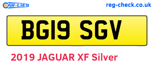 BG19SGV are the vehicle registration plates.
