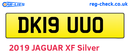 DK19UUO are the vehicle registration plates.