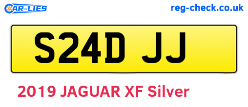 S24DJJ are the vehicle registration plates.
