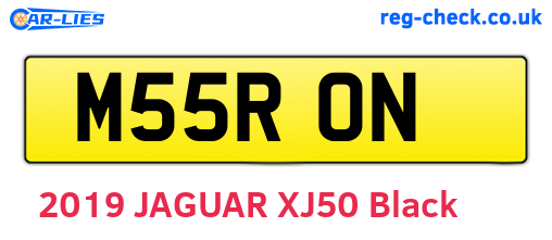 M55RON are the vehicle registration plates.