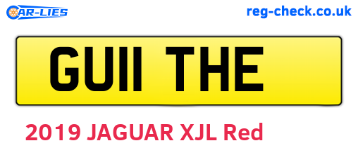 GU11THE are the vehicle registration plates.