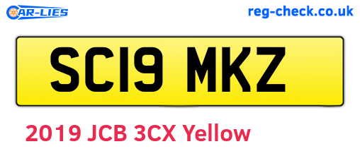 SC19MKZ are the vehicle registration plates.