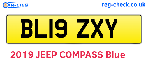 BL19ZXY are the vehicle registration plates.