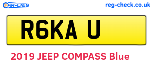 R6KAU are the vehicle registration plates.