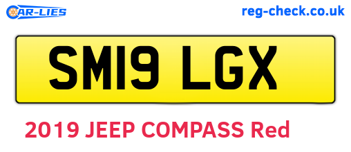 SM19LGX are the vehicle registration plates.