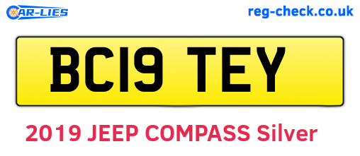 BC19TEY are the vehicle registration plates.