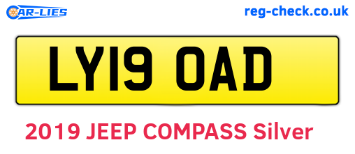 LY19OAD are the vehicle registration plates.