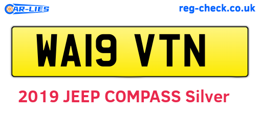 WA19VTN are the vehicle registration plates.